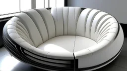 Fan shaped sofa design modern