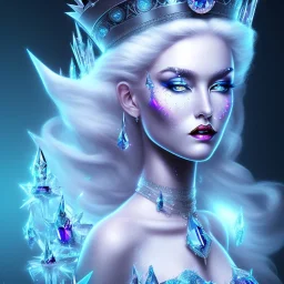 Ice crystal black queen full image light