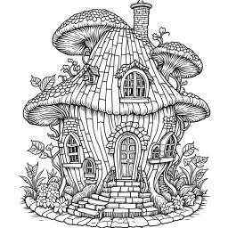 Fairy House, Whimsical Tree Hollow, exact shape, real image, minimal lines, white back ground color, real style, realistic, minimalistic, minimal black line art, line art, crisp line art, unique coloring sheet, outlined, outline, crisp, crisp line edges, illustration, thin lines, crisp clear lines, line art, clean line art, unique, 8k, amazing, masterpiece, no colors, no dark color, no black color, avoid thick black, minimalistic line edges, pure white back ground,