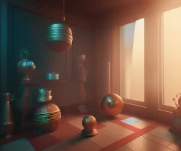 real estate, kente, interior, cinema 4d, octane render, high detail