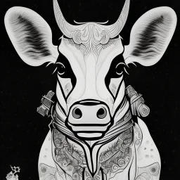 b/w outline art for kids coloring book page, cute looking Farm animals for kids age 2-7 themed, coloring pages, Cow, full white, kids style, white background, whole body, Sketch style, full body (((((white background))))), only use outline., cartoon style, line art, coloring book, clean line art, Sketch style, line-art