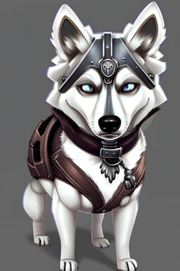 silver steampunk husky gamer