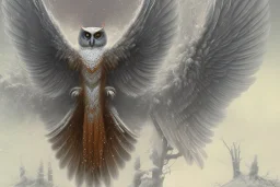 snow winged OWL