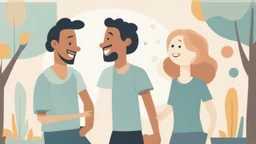 The image for the article could depict two individuals engaged in friendly conversation, wearing expressive smiles on their faces. This image symbolizes effective communication and trust-building in personal relationships, as the individuals appear to be enjoying the dialogue and positive interaction with each other.