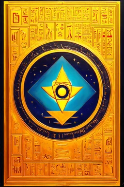 The Ajna Chakra; Art Deco Celestial Hieroglyphic Symbolism