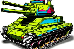 Pop art style tank hotwizer