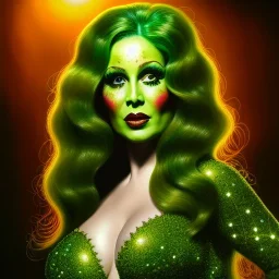 Ultra detailed fullbody Portrait in oil on canvas of busty Poison Ivy villain,extremely detailed digital painting,extremely detailed face,crystal clear Big eyes, mystical colors ,perfectly centered image, perfect composition, rim light, beautiful lighting,masterpiece,8k, stunning scene, raytracing, anatomically correct, in the style of robert e howard and Ken Kelley and Ohrai Noriyoshi and Simon Bisley and tomzj1