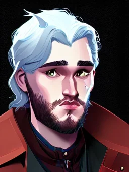 Portrait of a 30 year old strange gay wizard like John Snow