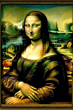 Mona Lisa painted by Van Gogh