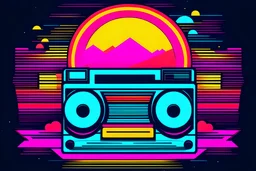 design a 90-80s retro music logo for my youtube channel please