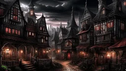 horror fantasy town