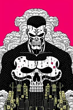 punisher sku;; war in heaven in the style of Hiroshi Nagai