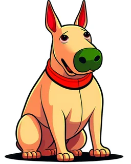 bull terrier cartoon