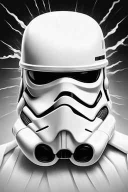 storm trooper black white