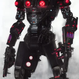 A portrait of a Robot, Japanese cyber samurai, art by Yoji Shinkawa, artist, cold ambient, rain, fog, latex, cables, purpurin, black, decorative color lights, neon style, a lot of led lights, fog, rain, vibrant color, highly detailed, art stations, concept art, smooth, unreal engine 5, god rays, ray tracing, RTX, lumen lighting, ultra detail, volumetric lighting, 3d, finely drawn, high definition, high resolution.