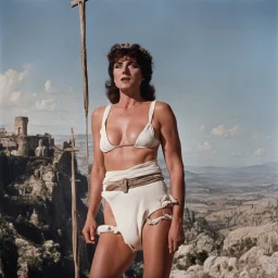 [Jason and the Argonauts (1963)] Crying woman in cotton undies, Crucified