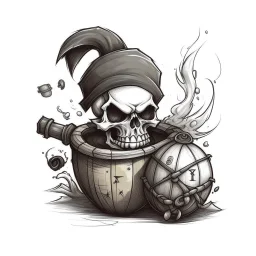 Sketch pirate bomb