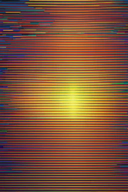 Sunrise colorizes the crystalline graphite world; Yaacov Agam
