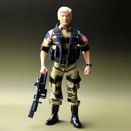 G.i. Joe toy camouflage doll Donald Trump with boots full body in package high resolution 2021