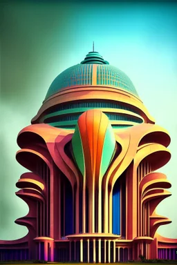 Futuristic building of Supreme Court of india...use more colors