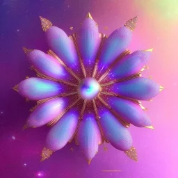  glitter and cristal flower pink and blue in a galactic ambiance, delicate colors in the foreground, full of details, smooth, light effect，vaporwave colorful, smooth, extremely sharp detail, finely tuned detail, ultra high definition, 8 k, unreal engine 5, ultra sharp focus