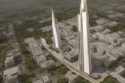 Unique building design for central bank of India. Make it world's tallest building