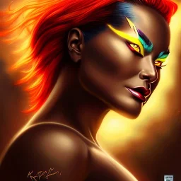 ultra detailed fullbody portrait of Beautiful busty Dark Phoenix , extremely detailed digital painting, intrincate, extremely detailed face,crystal clear eyes, in the style of Ohrai Noriyoshi and robert e howard and pablo oliveira and Ken Kelley and Keith Parkinson,mystical colors,perfectly centered image, perfect composition, rim light, beautiful lighting,8k, stunning scene, raytracing