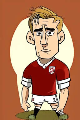 Cole Palmer English football player ,cartoon 2d