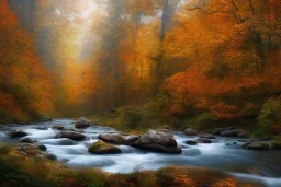 RIVER ROCK FOREST AUTUM