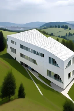 Business incubator on the slope A quadrilateral divided into random parts