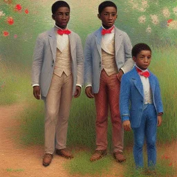 Wealthy African American boys by monet