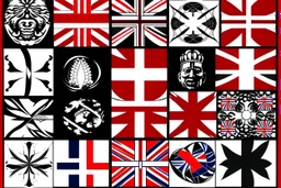 england flag proud english icons design style of warhol