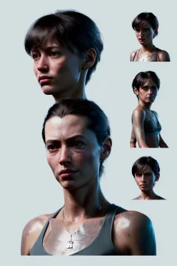 Ultra Realistic image, 25 years old brunette woman, Madrid, portrait, small stature, small chest, yakuza body tattoo, vibrant color, highly detailed, art stations, concept art, smooth, unreal engine 5, god rays, ray tracing, RTX, lumen lighting, ultra detail, volumetric lighting.