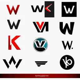 logo design, letter ‘w’, letter ‘k’, letter ‘s’