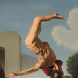 jesus doing a backflip