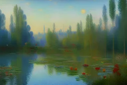 Monet realistic landscape