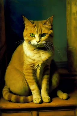 Portret van een kat door Van Gogh