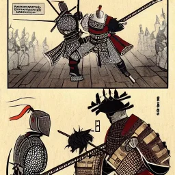samurai vs medieval knight
