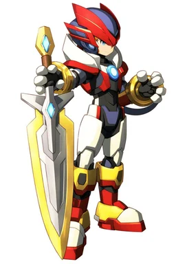 Megaman Zero Omega, Black and Red Armor, Lightning Sword, HD, Clean, Fixed Hands