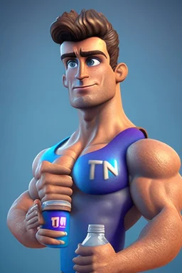 beautiful male 3d character for Animation with Thums Up