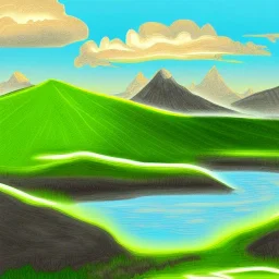 Vulcan landscape digital art