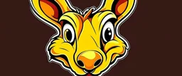 Kangaroo Mascot Logo