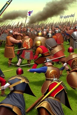 Battle of Hastings photo realistic