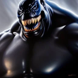 Ultra detailed fullbody Portrait in oil on canvas of Venom merges with Darkseid,intense stare,extremely detailed digital painting, extremely detailed face,crystal clear Big eyes, mystical colors ,perfectly centered image, perfect composition, rim light, beautiful lighting,masterpiece,8k, stunning scene, raytracing, anatomically correct, in the style of robert e howard and Ken Kelley and Ohrai Noriyoshi and Simon Bisley and tomzj1