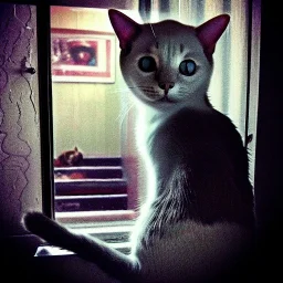 Creepy photo, stranger things cat