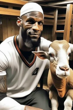 LeBron James as a goat