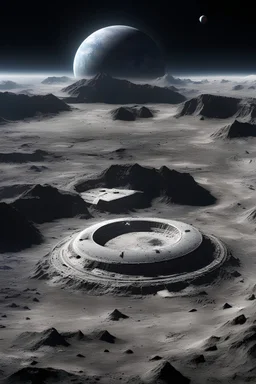 secret alien underground base on the moon monitors planet earth