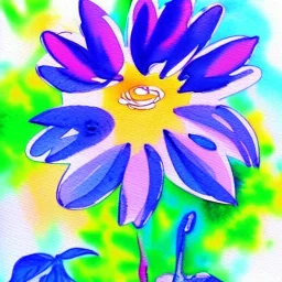 water color flower painting