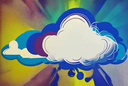 pop art cloud