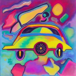 car in kandinsky style